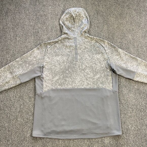 Lululemon Textured Tech Hoodie Adult XXL Gray White Tie Dye Active Training - Picture 13 of 16